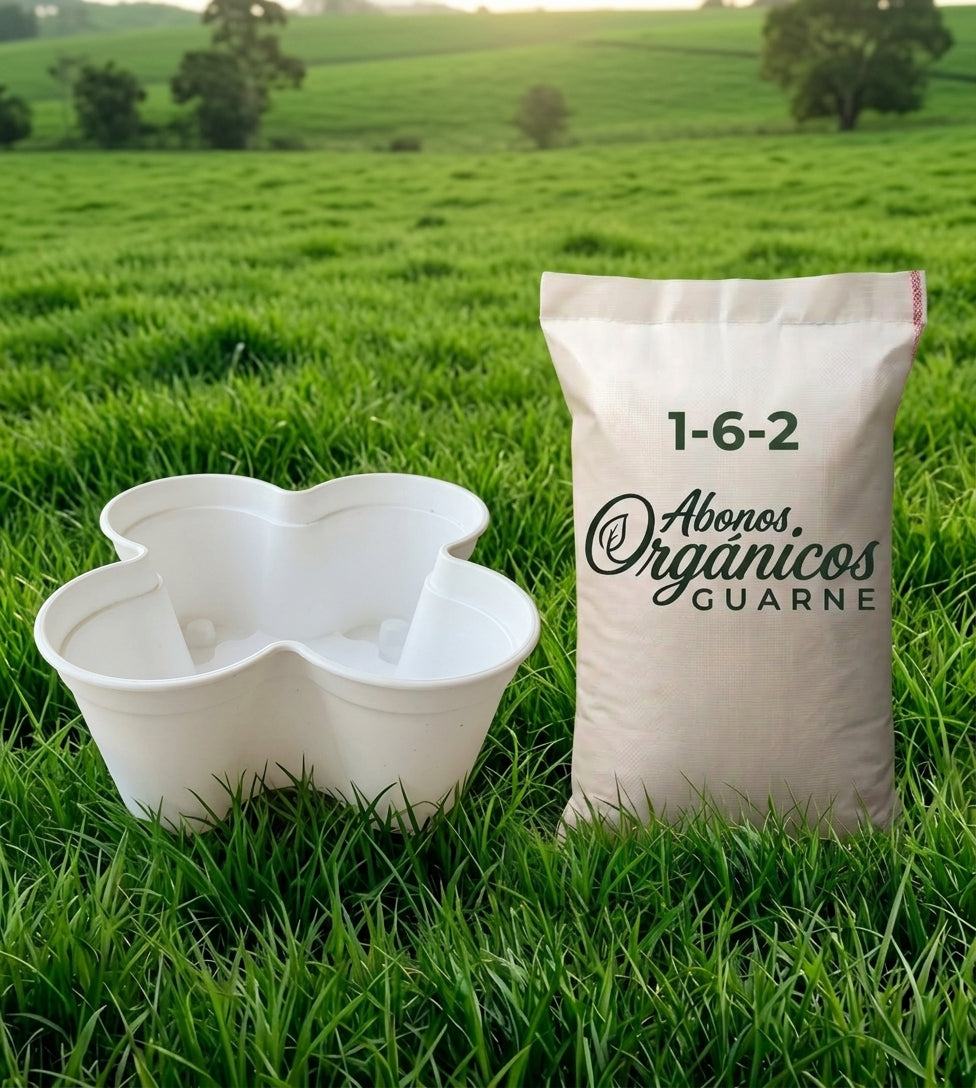 Kit Mi Primera Huerta: Matera Ecológica + 5 kg de Abono 100% Orgánico