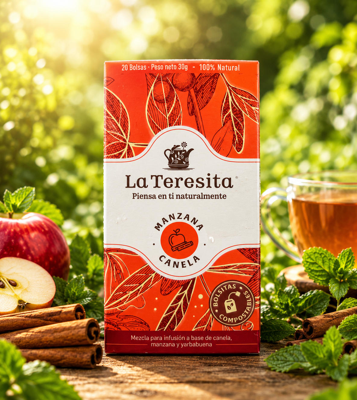 Infusión Manzana Canela 100% Natural