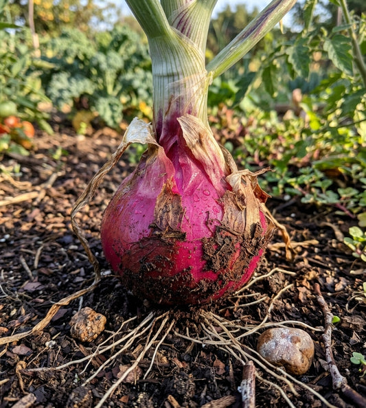 Cebolla Cabezona Morada Orgánica