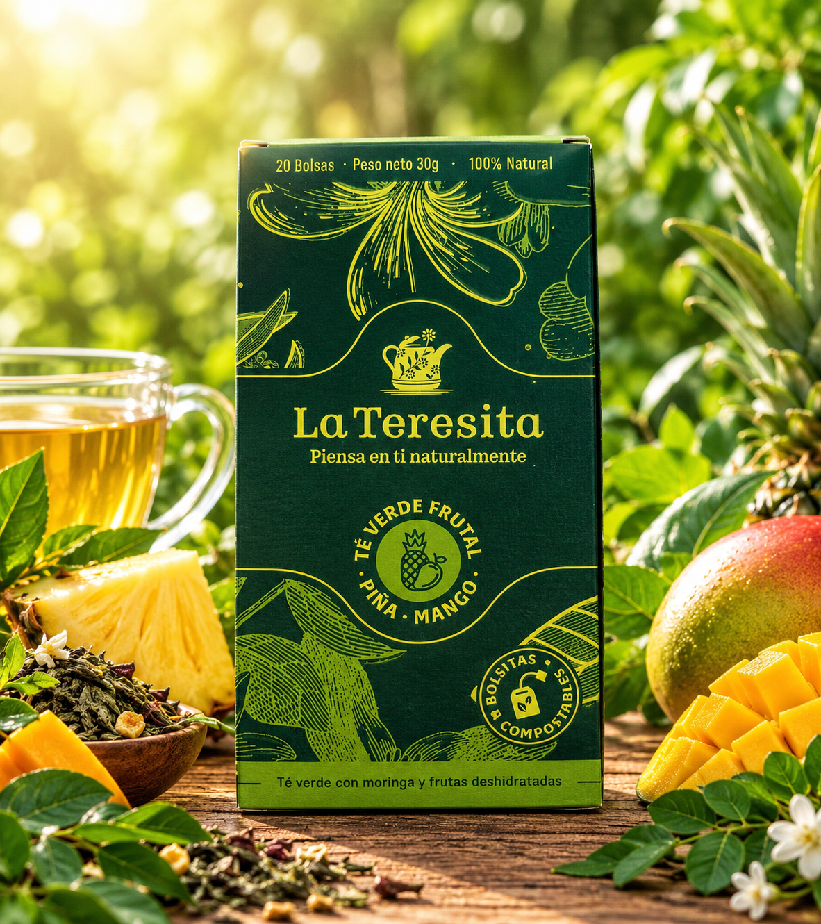 Té Verde Frutal 100% Natural